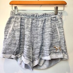 Victoria's Secret Shorts Y2k Gray Sequin Dog Flower Detail Lounge Sweats Small